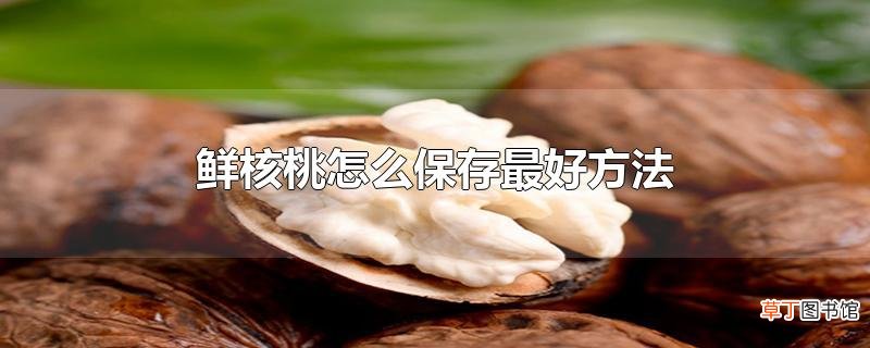 鲜核桃怎么保存最好方法