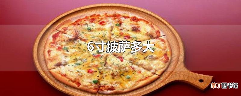 6寸披萨多大