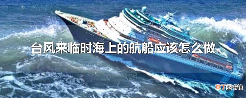 台风来临时海上的航船应该怎么做