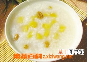苹果葡萄干粥