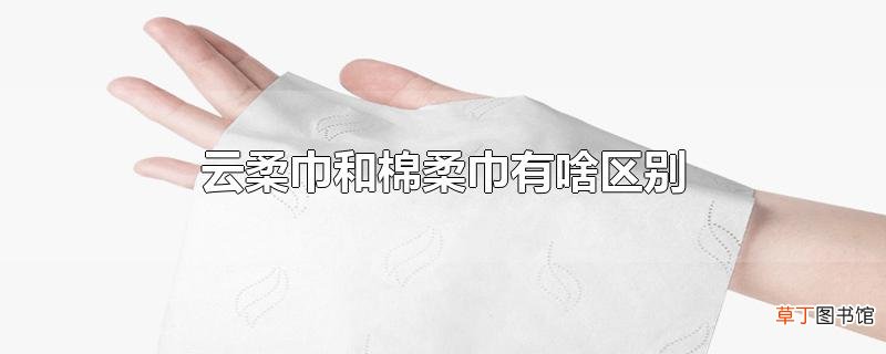 云柔巾和棉柔巾有啥区别