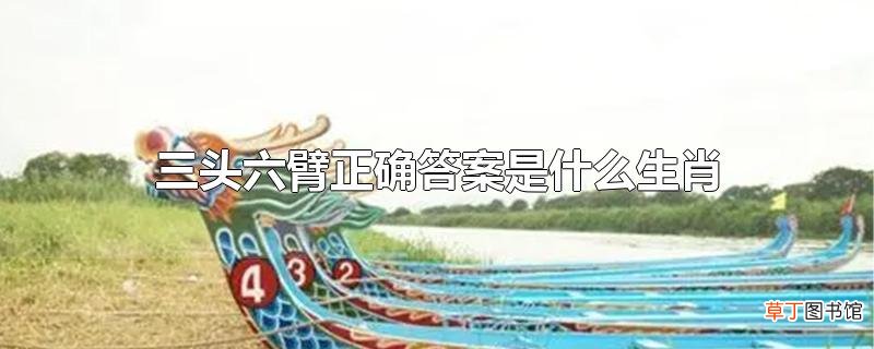 三头六臂正确答案是什么生肖