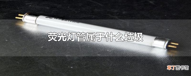 荧光灯管属于什么垃圾