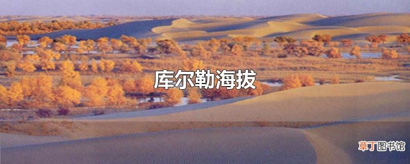 库尔勒海拔