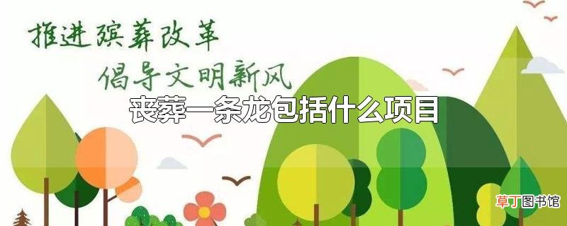 丧葬一条龙包括什么项目