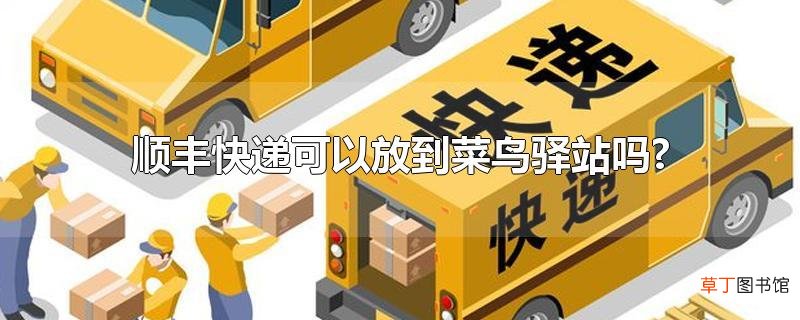 顺丰快递可以放到菜鸟驿站吗?