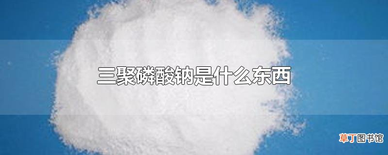 三聚磷酸钠是什么东西