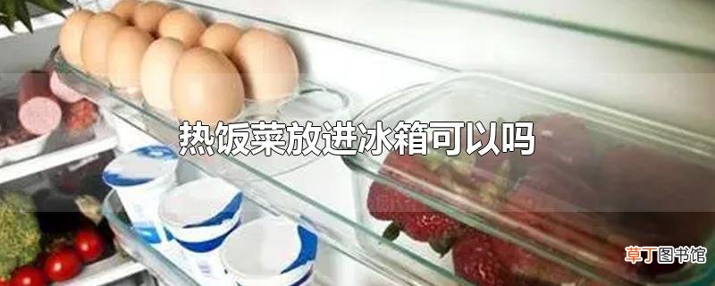 热饭菜放进冰箱可以吗