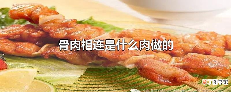 骨肉相连是什么肉做的