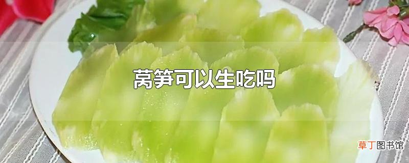 莴笋可以生吃吗