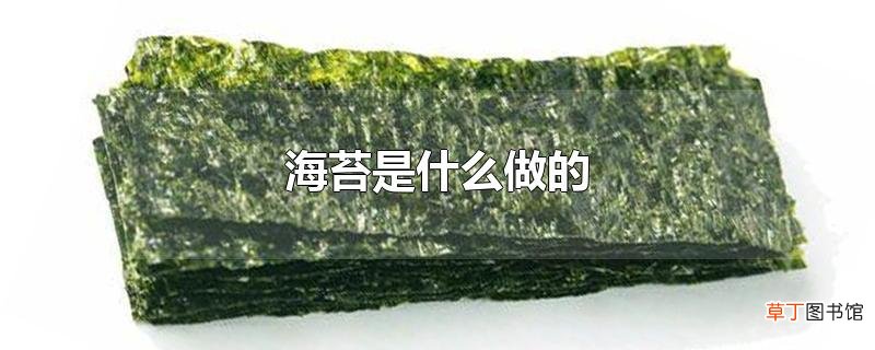 海苔是什么做的
