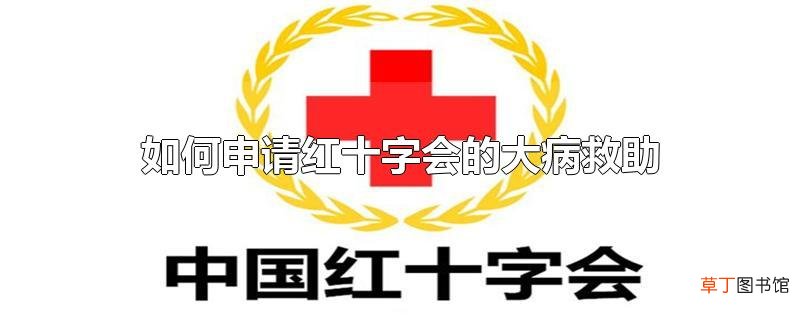 怎么申请红十字会的大病救助