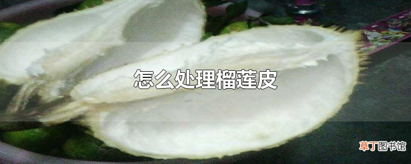 怎么处理榴莲皮