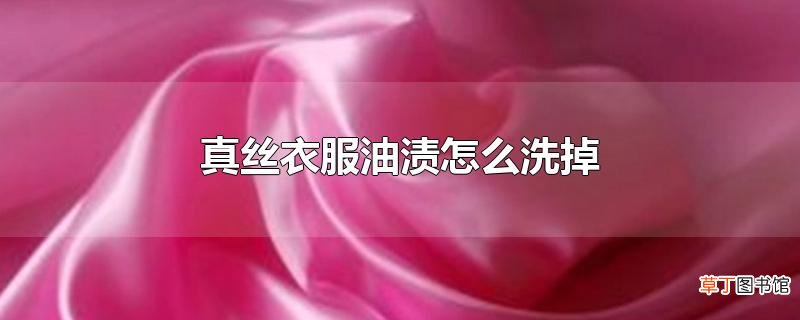 真丝衣服油渍怎么洗掉