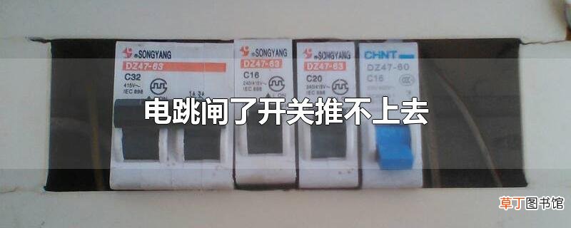 电跳闸了开关推不上去