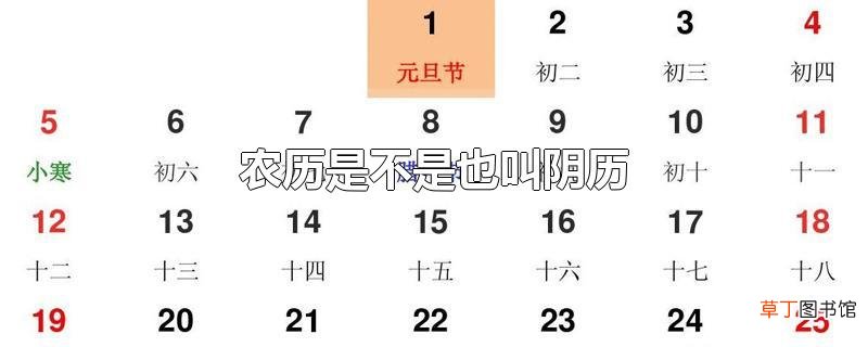 农历是不是也叫阴历
