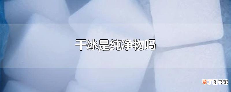 干冰是纯净物吗