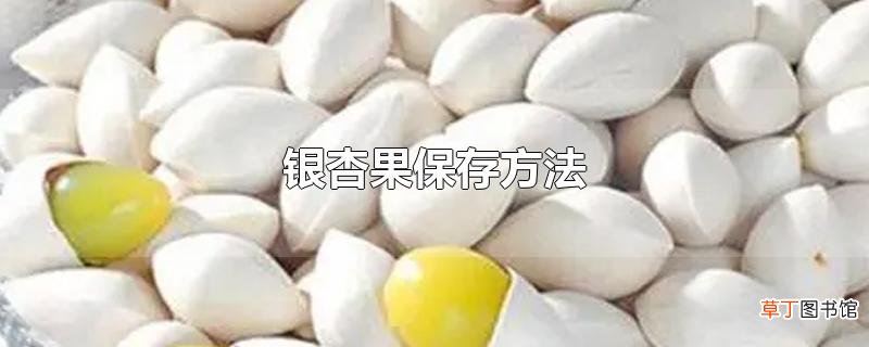 银杏果保存方法
