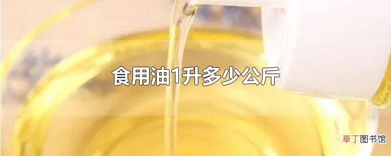 食用油1升多少公斤