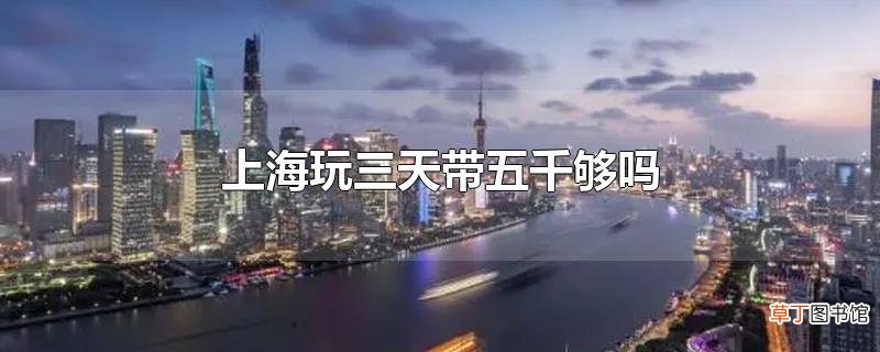 上海玩三天带五千够吗