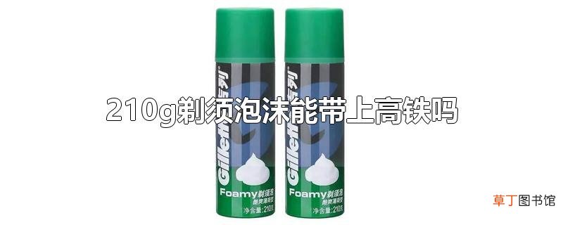 210g剃须泡沫能带上高铁吗