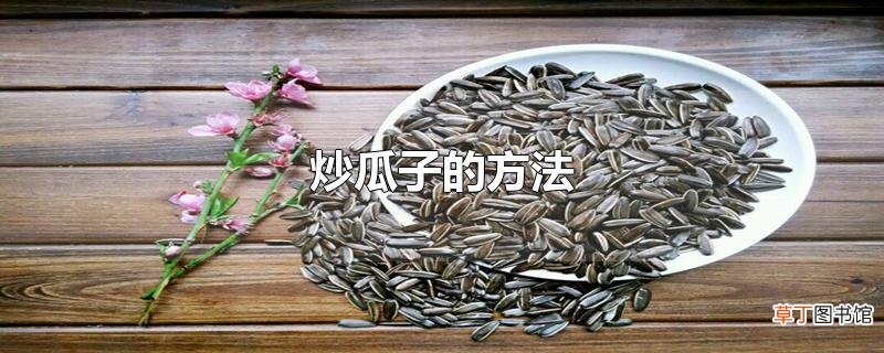 炒瓜子的方法