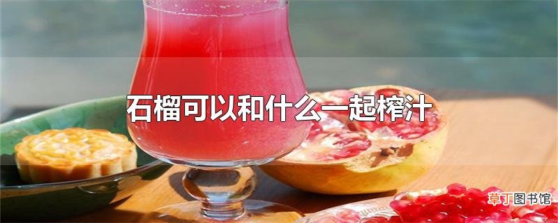 石榴可以和什么一起榨汁
