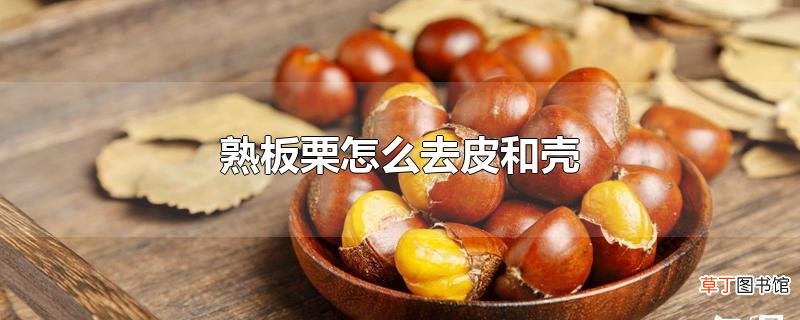熟板栗怎么去皮和壳