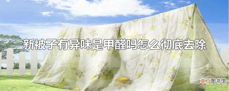 新被子有异味是甲醛吗怎么彻底去除