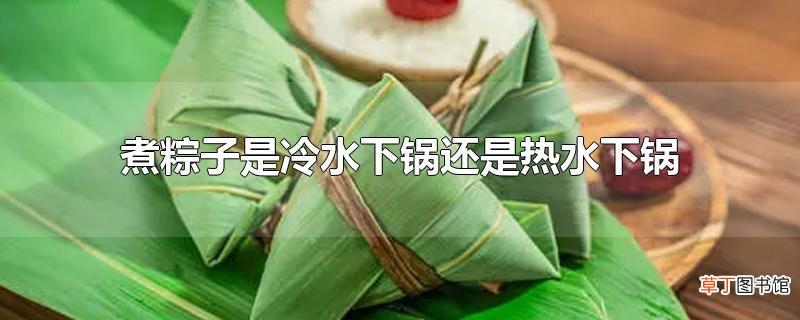煮粽子是冷水下锅还是热水下锅