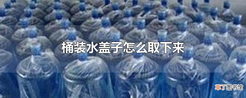 桶装水盖子怎么取下来