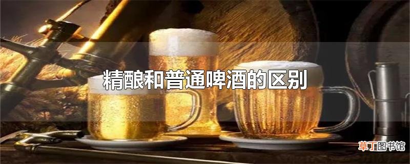 精酿和普通啤酒的区别