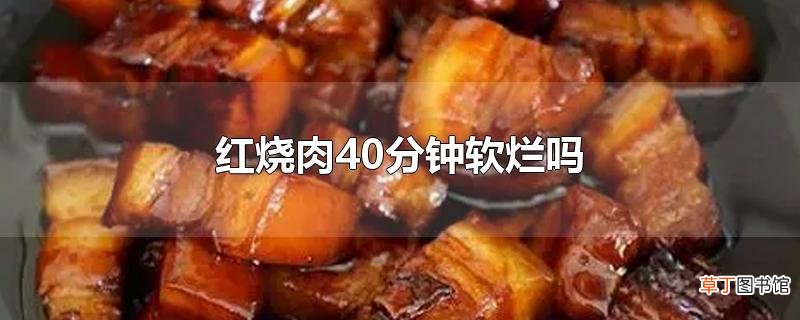 红烧肉40分钟软烂吗