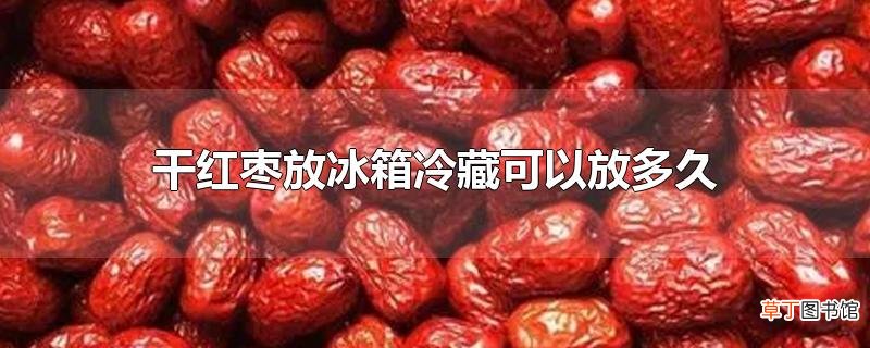 干红枣放冰箱冷藏可以放多久