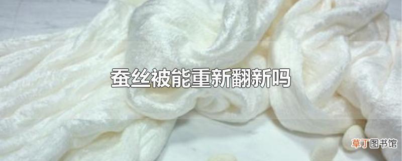 蚕丝被能重新翻新吗