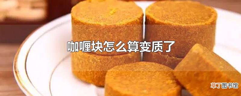 咖喱块怎么算变质了