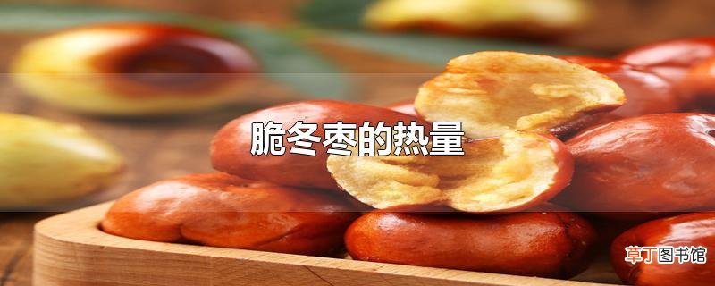 脆冬枣的热量