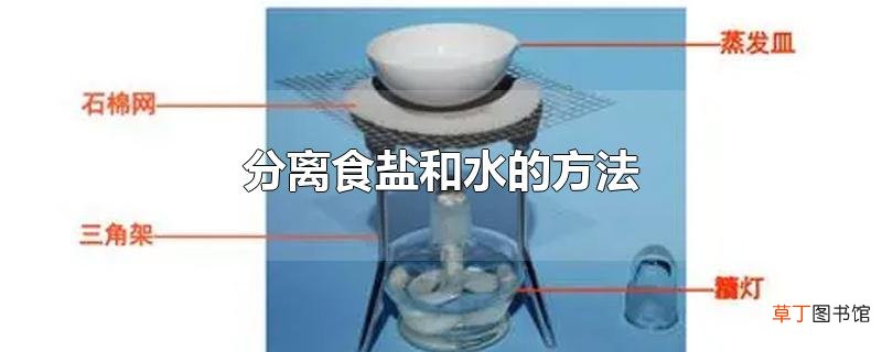 分离食盐和水的方法