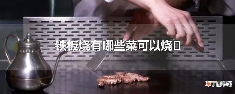铁板烧有哪些菜可以烧