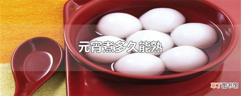 元宵煮多久能熟