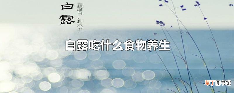 白露吃什么食物养生