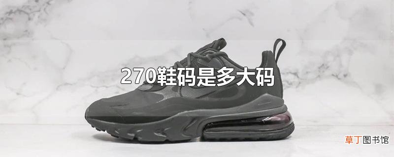 270鞋码是多大码