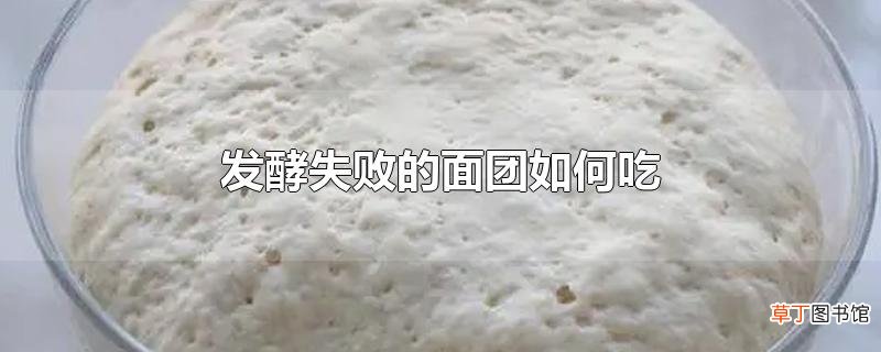 发酵失败的面团怎么吃
