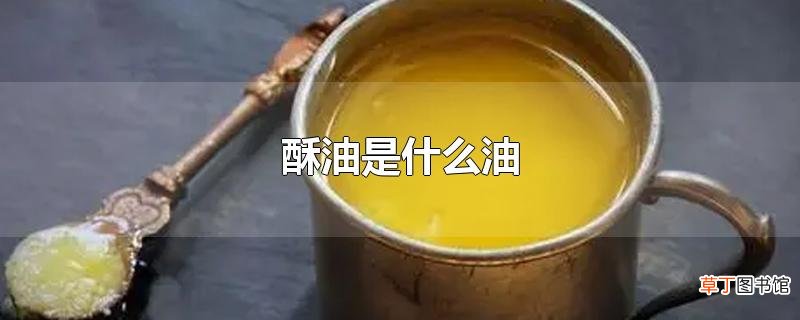 酥油是什么油