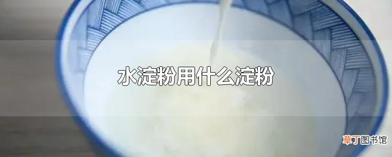 水淀粉用什么淀粉