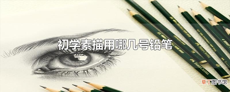 初学素描用哪几号铅笔