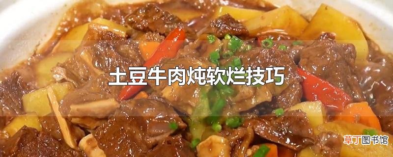 土豆牛肉炖软烂技巧