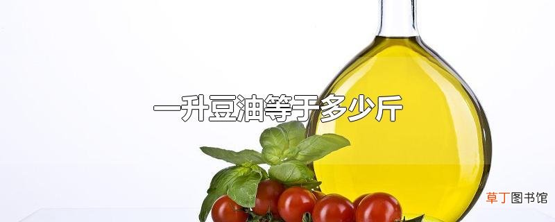 一升豆油等于多少斤