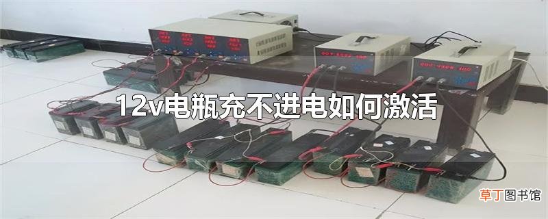 12v电瓶充不进电怎么激活