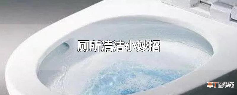 厕所清洁小妙招
